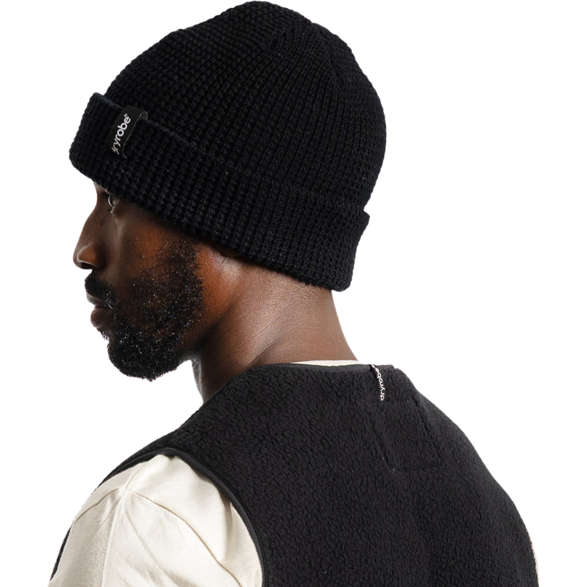 2026 Dryrobe Waffle Beanie DBNEWAFF - Black
